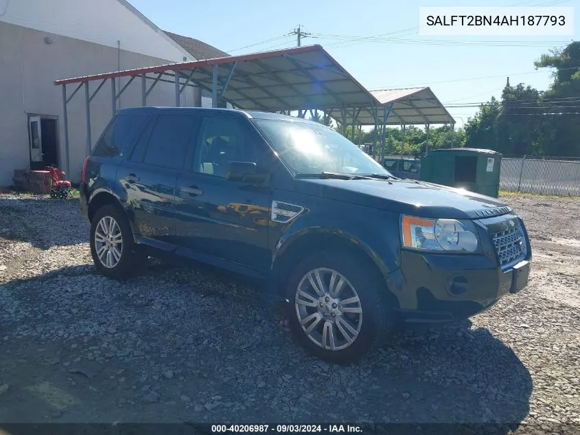 SALFT2BN4AH187793 2010 Land Rover Lr2 Hse