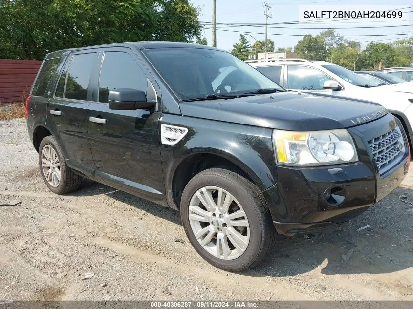 SALFT2BN0AH204699 2010 Land Rover Lr2 Hse