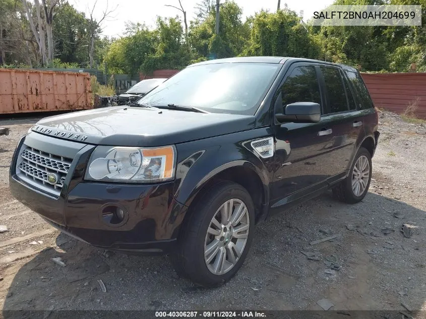 SALFT2BN0AH204699 2010 Land Rover Lr2 Hse