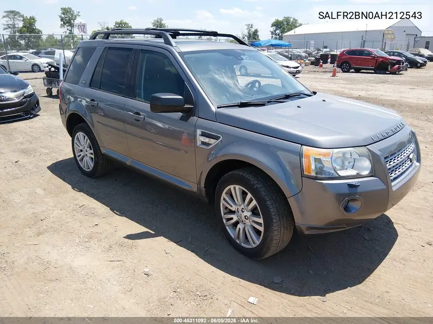 2010 Land Rover Lr2 Hse VIN: SALFR2BN0AH212543 Lot: 45311092