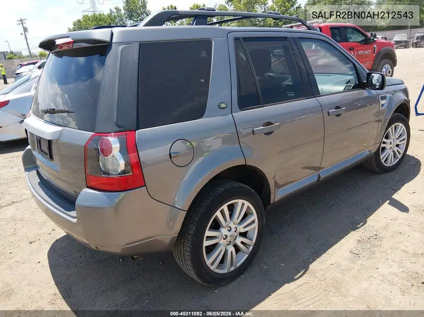 2010 Land Rover Lr2 Hse VIN: SALFR2BN0AH212543 Lot: 45311092