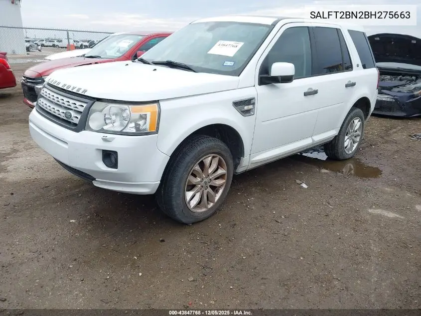 SALFT2BN2BH275663 2011 Land Rover Lr2
