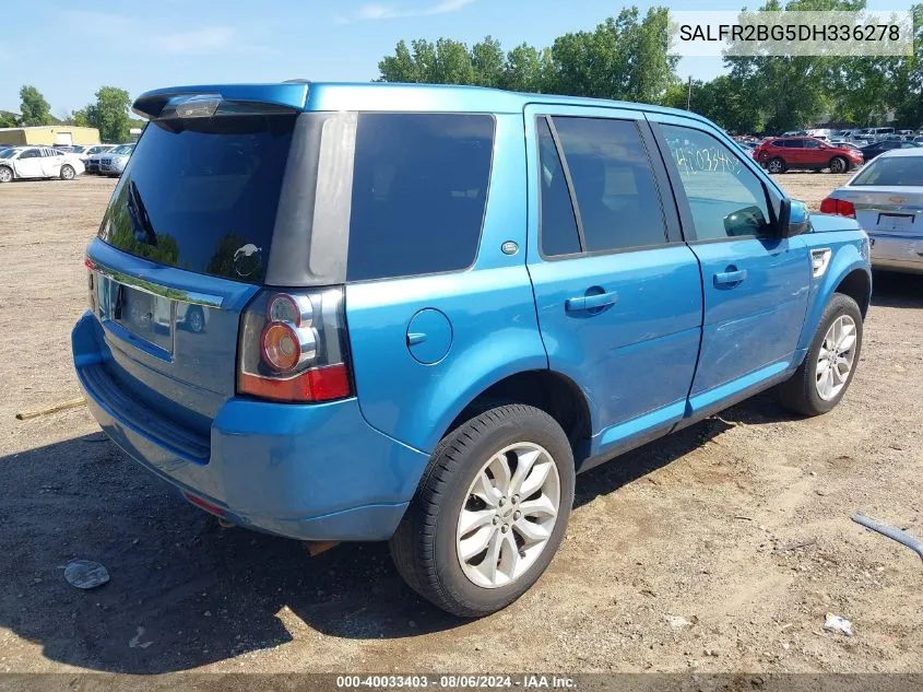 2013 Land Rover Lr2 VIN: SALFR2BG5DH336278 Lot: 40033403