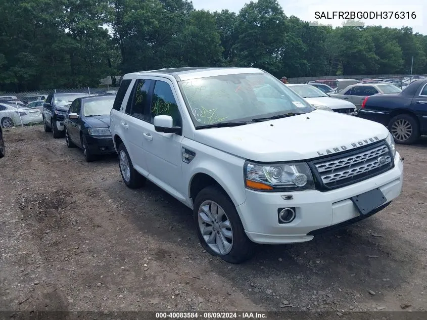 2013 Land Rover Lr2 VIN: SALFR2BG0DH376316 Lot: 40083584