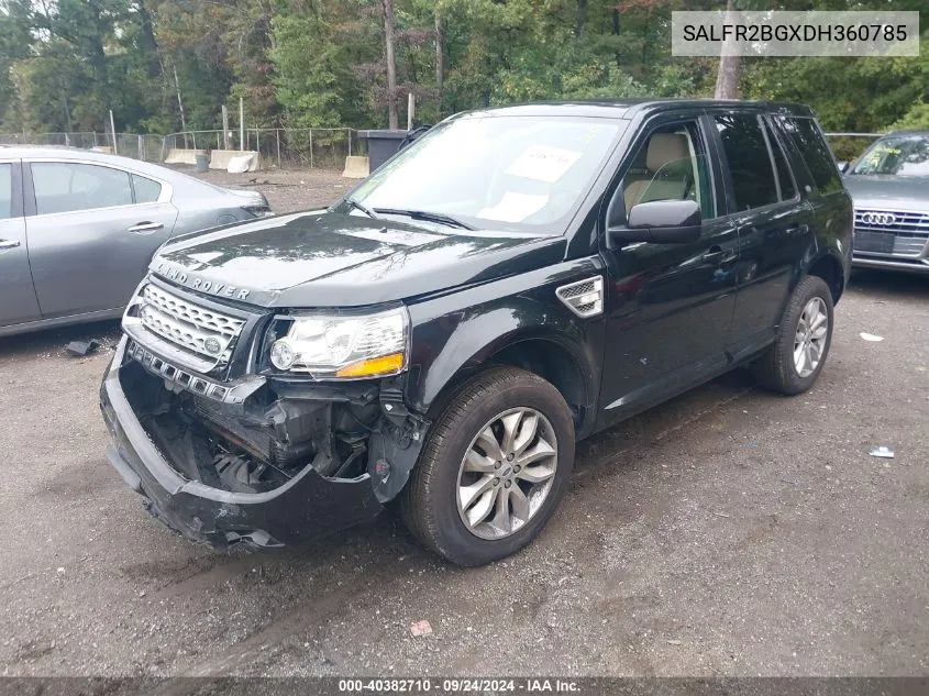 2013 Land Rover Lr2 VIN: SALFR2BGXDH360785 Lot: 40382710