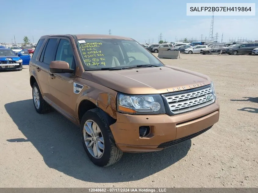 2014 Land Rover Lr2 VIN: SALFP2BG7EH419864 Lot: 12048682