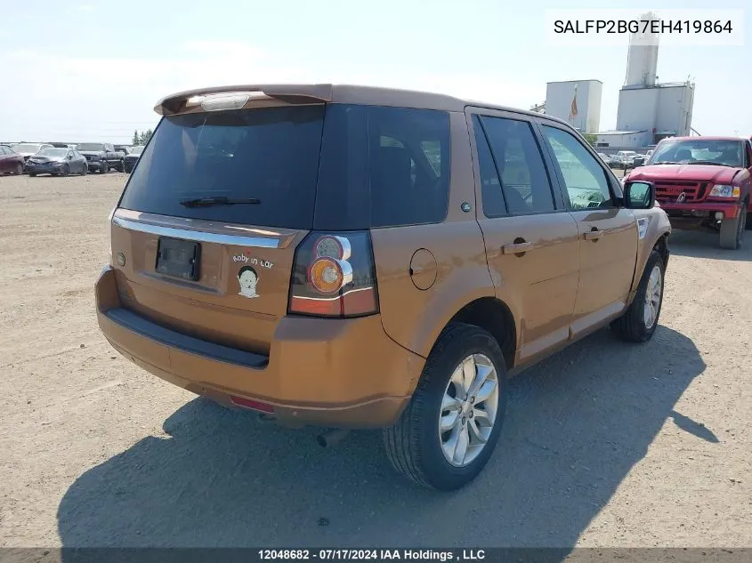 2014 Land Rover Lr2 VIN: SALFP2BG7EH419864 Lot: 12048682