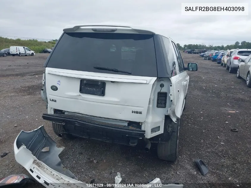 SALFR2BG8EH403098 2014 Land Rover Lr2