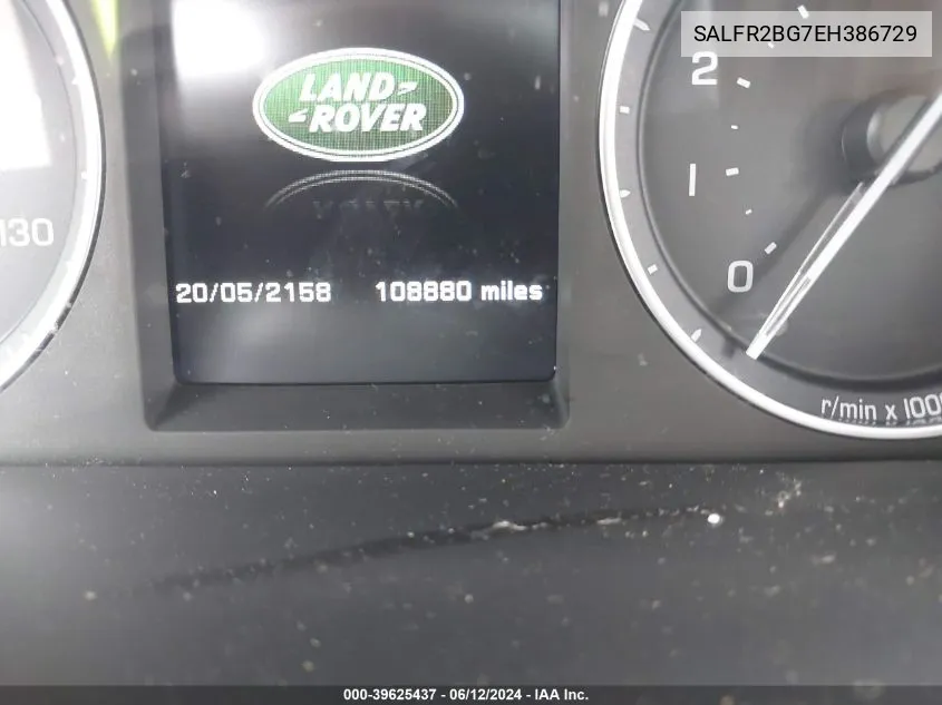 SALFR2BG7EH386729 2014 Land Rover Lr2