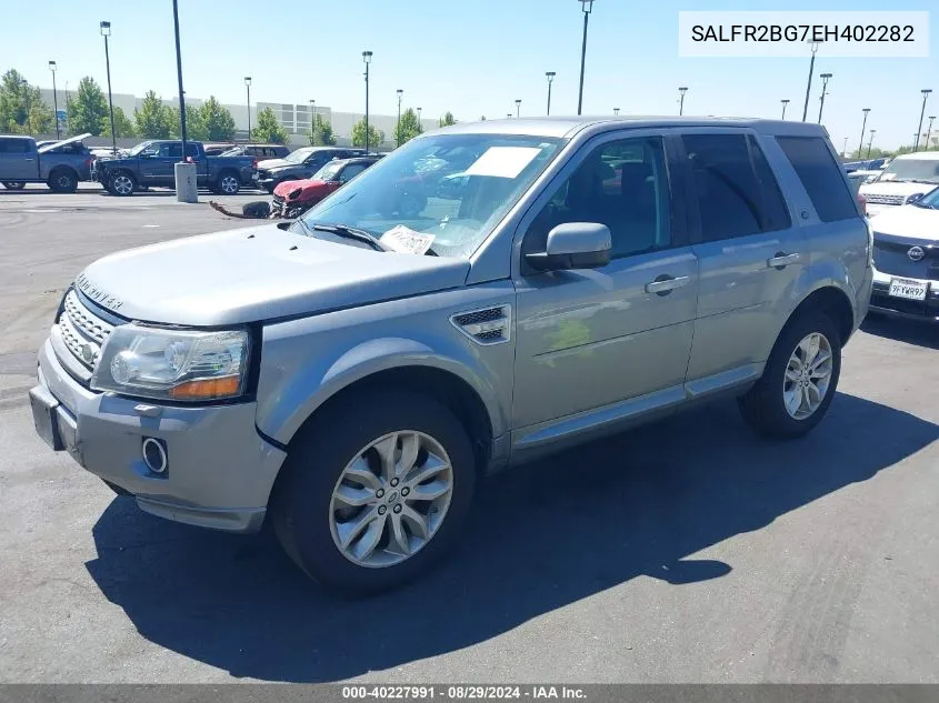 2014 Land Rover Lr2 VIN: SALFR2BG7EH402282 Lot: 40227991