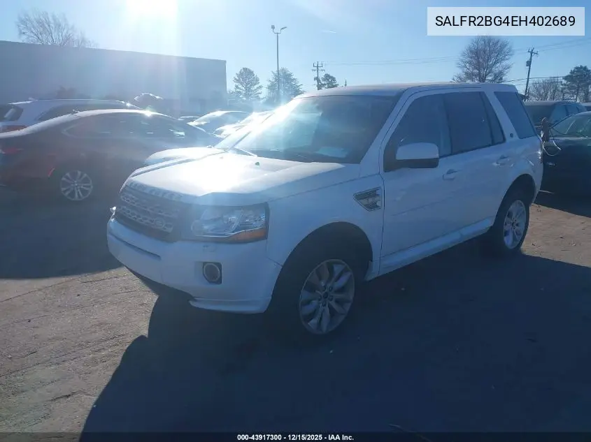 SALFR2BG4EH402689 2014 Land Rover Lr2 Hse