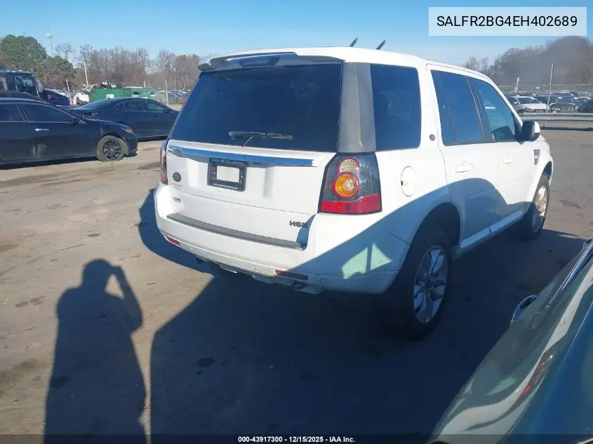 SALFR2BG4EH402689 2014 Land Rover Lr2 Hse
