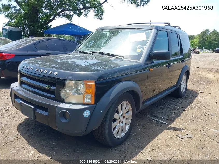 2005 Land Rover Lr3 Se VIN: SALAA25425A301968 Lot: 39538024