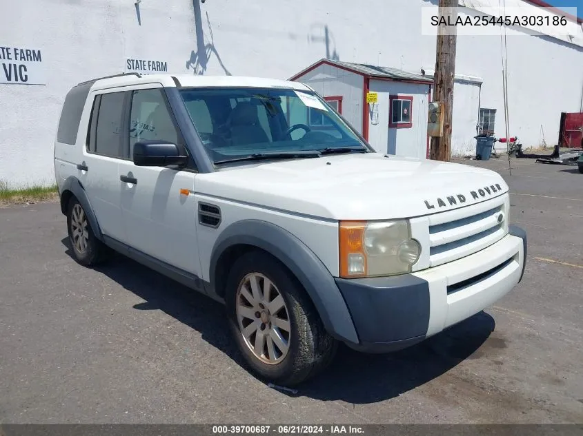 SALAA25445A303186 2005 Land Rover Lr3 Se