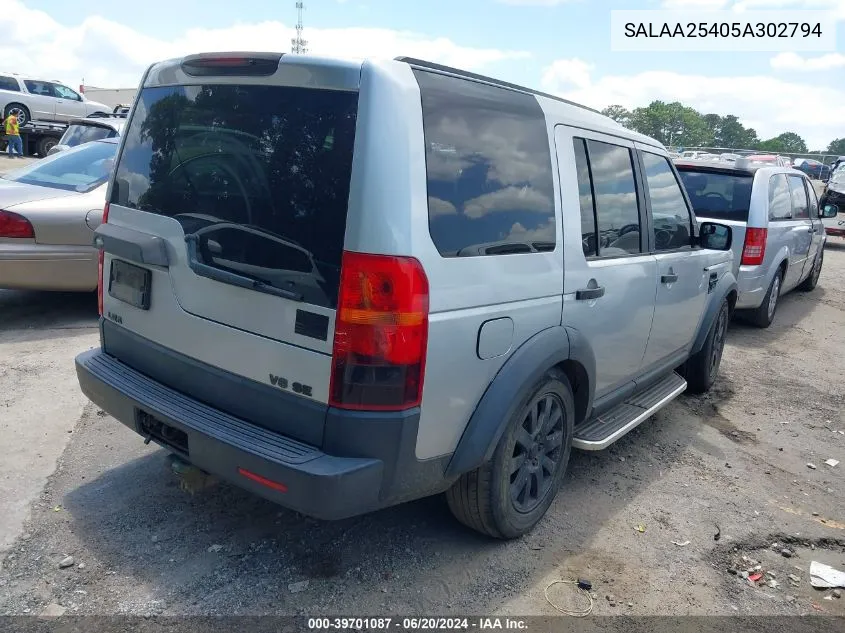 SALAA25405A302794 2005 Land Rover Lr3 Se