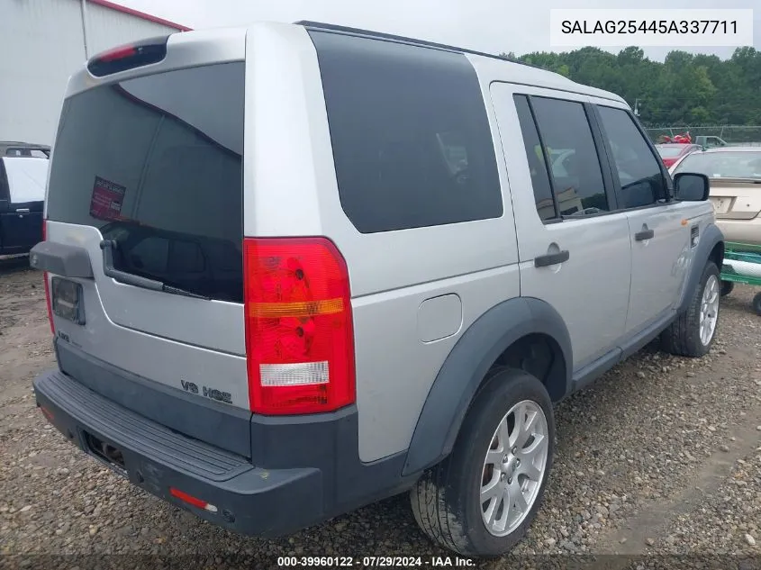 SALAG25445A337711 2005 Land Rover Lr3 Hse