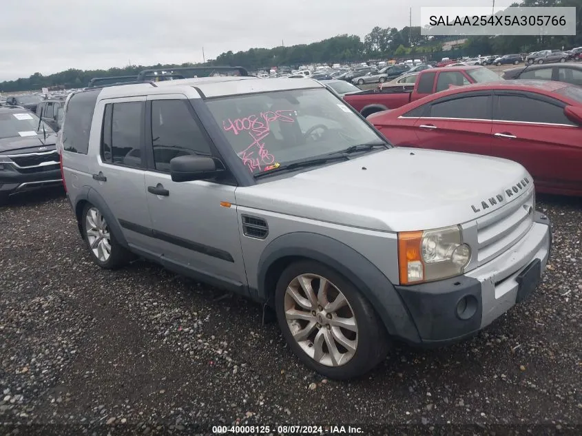 SALAA254X5A305766 2005 Land Rover Lr3 Se