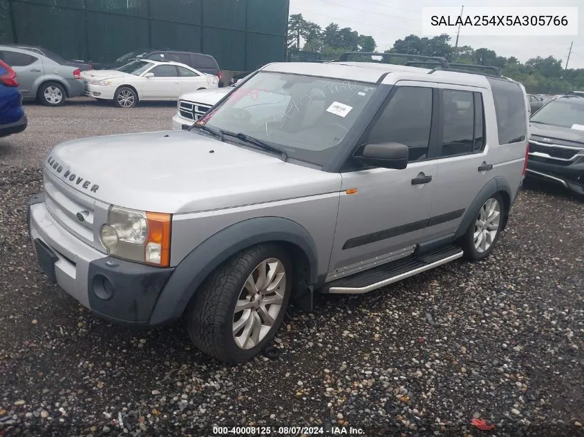 SALAA254X5A305766 2005 Land Rover Lr3 Se