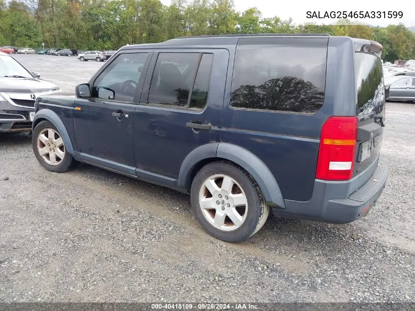 SALAG25465A331599 2005 Land Rover Lr3 Hse