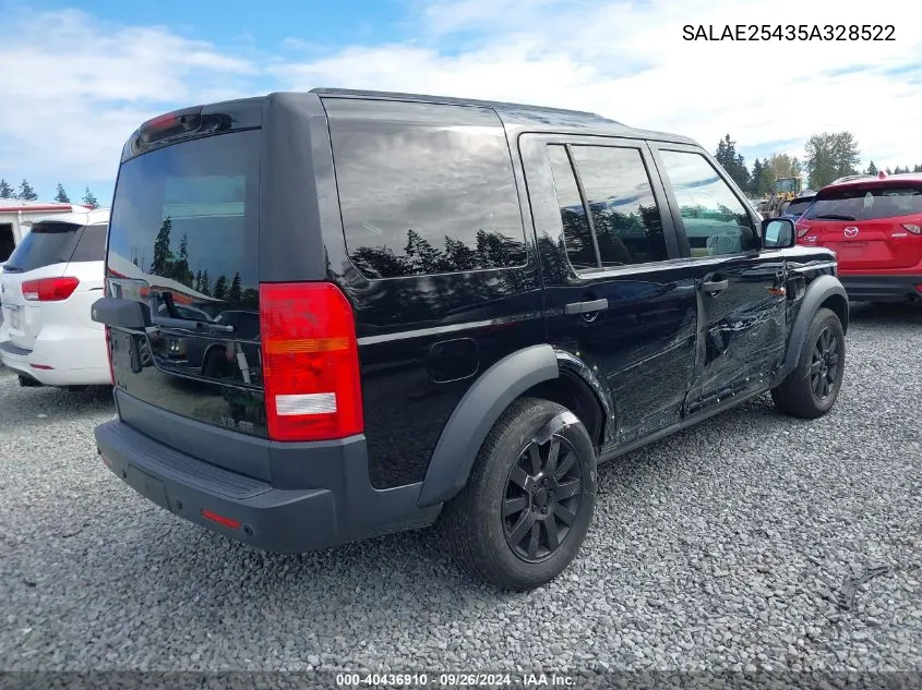 SALAE25435A328522 2005 Land Rover Lr3 Se