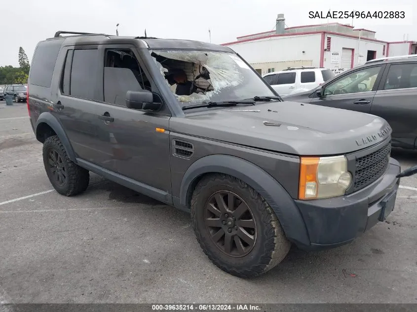 SALAE25496A402883 2006 Land Rover Lr3 V8 Se