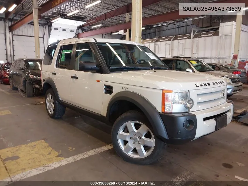 2006 Land Rover Lr3 V8 Hse VIN: SALAG25496A373539 Lot: 39636268