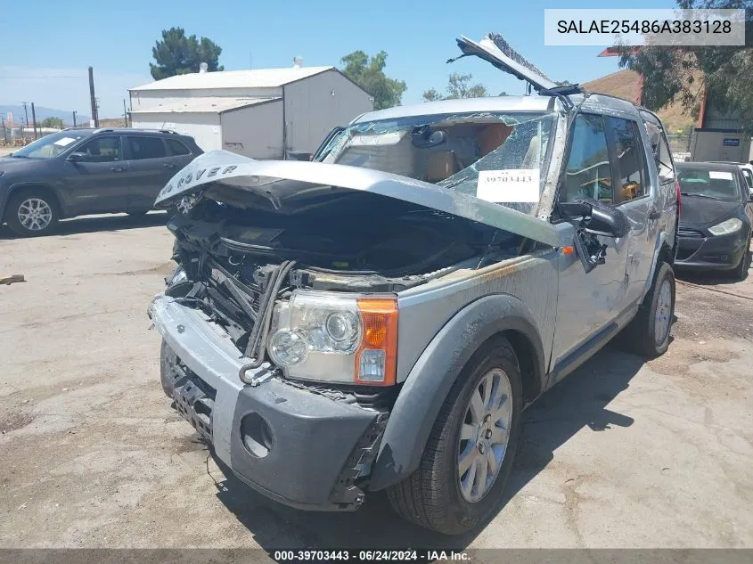 SALAE25486A383128 2006 Land Rover Lr3 V8 Se