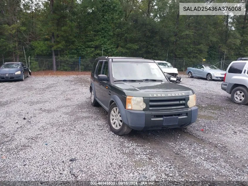 SALAD25436A376008 2006 Land Rover Lr3 V8 Se