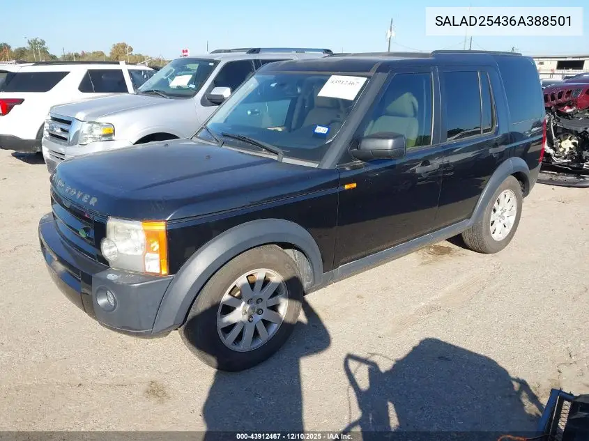 SALAD25436A388501 2006 Land Rover Lr3 V8 Se