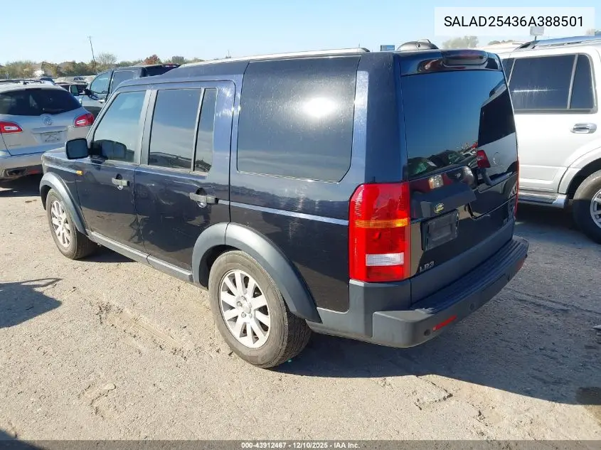 SALAD25436A388501 2006 Land Rover Lr3 V8 Se