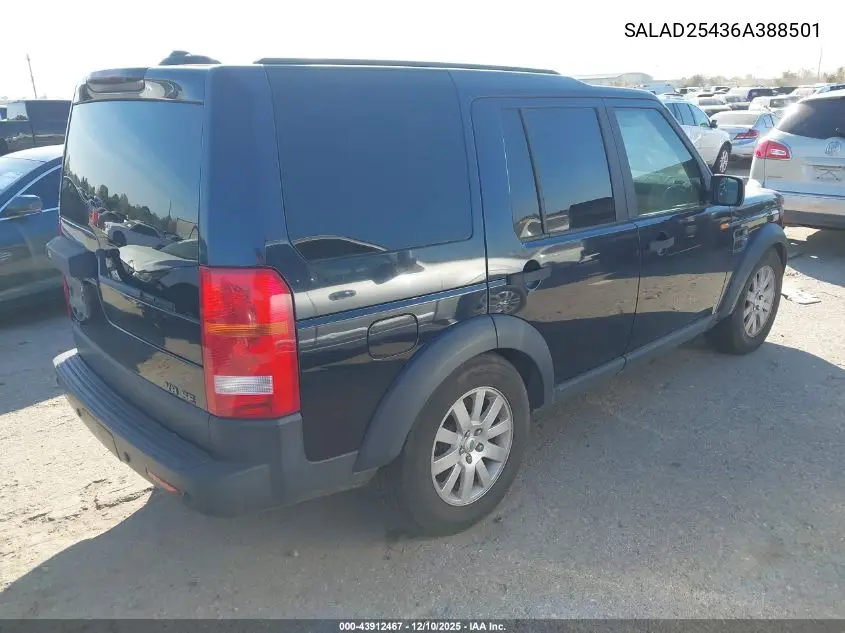 SALAD25436A388501 2006 Land Rover Lr3 V8 Se