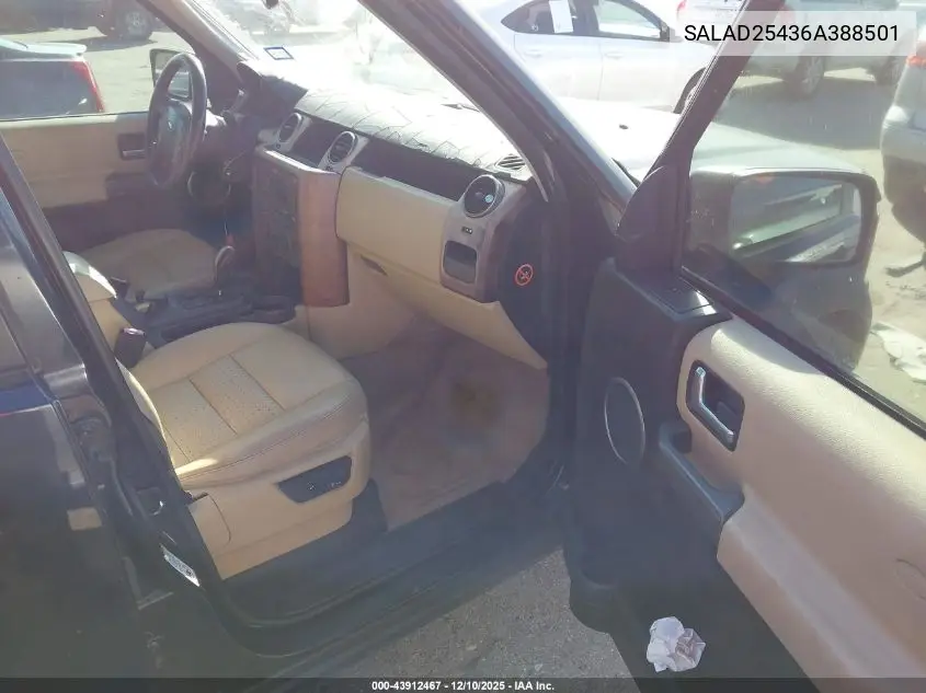 SALAD25436A388501 2006 Land Rover Lr3 V8 Se