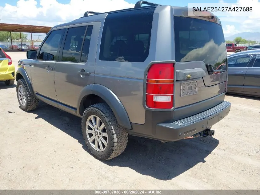 SALAE25427A427688 2007 Land Rover Lr3 Se