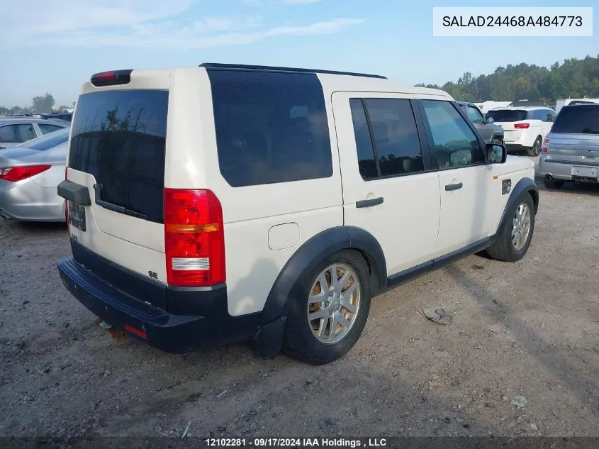 SALAD24468A484773 2008 Land Rover Lr3