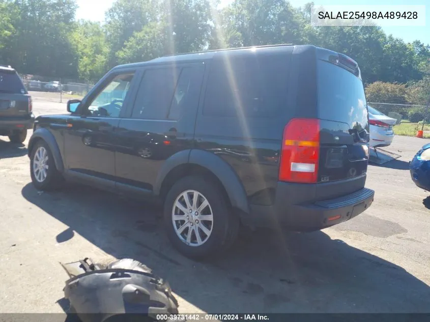 SALAE25498A489428 2008 Land Rover Lr3 V8 Se