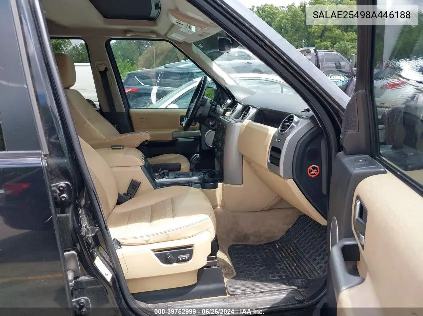 SALAE25498A446188 2008 Land Rover Lr3 V8 Se