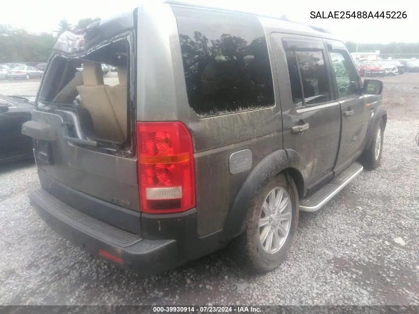 SALAE25488A445226 2008 Land Rover Lr3 V8 Se