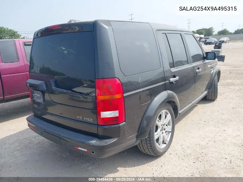 SALAG254X9A495315 2009 Land Rover Lr3