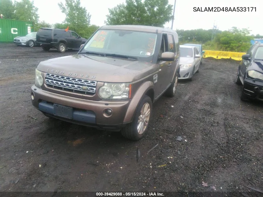 2010 Land Rover Lr4 Hse Plus VIN: SALAM2D48AA533171 Lot: 39429088