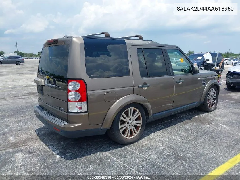 SALAK2D44AA513960 2010 Land Rover Lr4