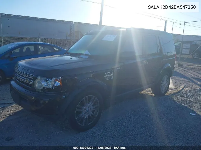 SALAK2D42BA547350 2011 Land Rover Lr4 Lux