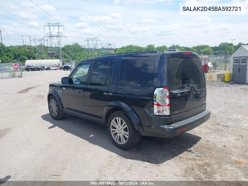 SALAK2D45BA592721 2011 Land Rover Lr4