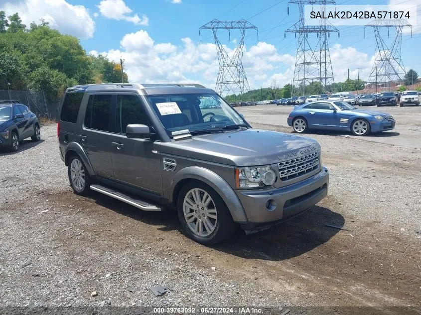 SALAK2D42BA571874 2011 Land Rover Lr4