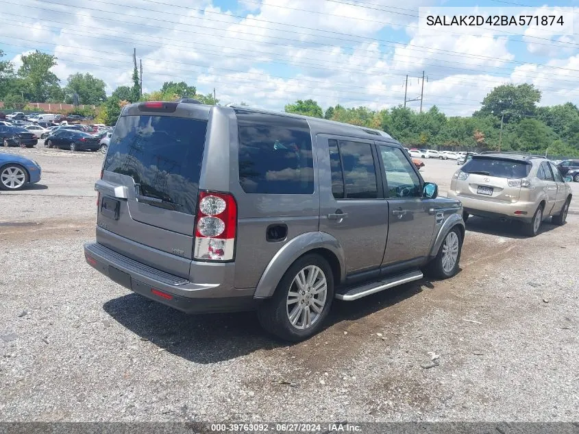 SALAK2D42BA571874 2011 Land Rover Lr4