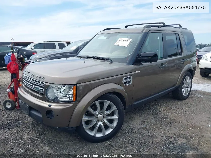 SALAK2D43BA554775 2011 Land Rover Lr4