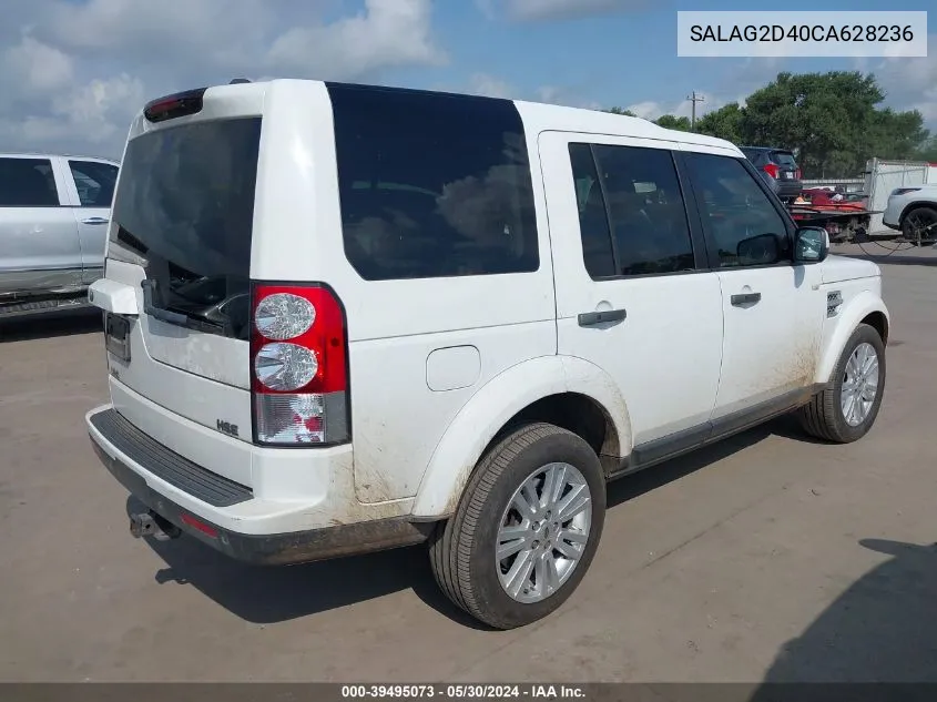 2012 Land Rover Lr4 VIN: SALAG2D40CA628236 Lot: 39495073