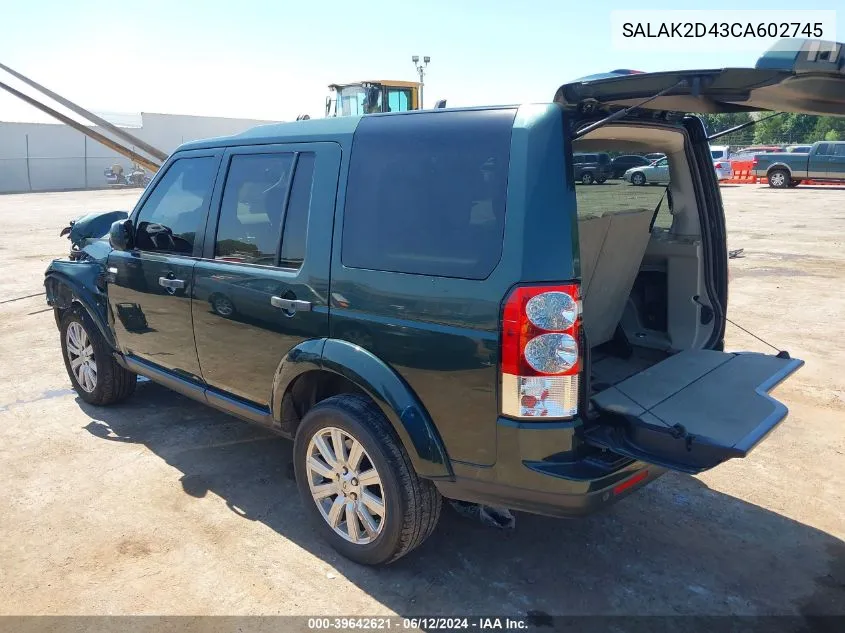 SALAK2D43CA602745 2012 Land Rover Lr4