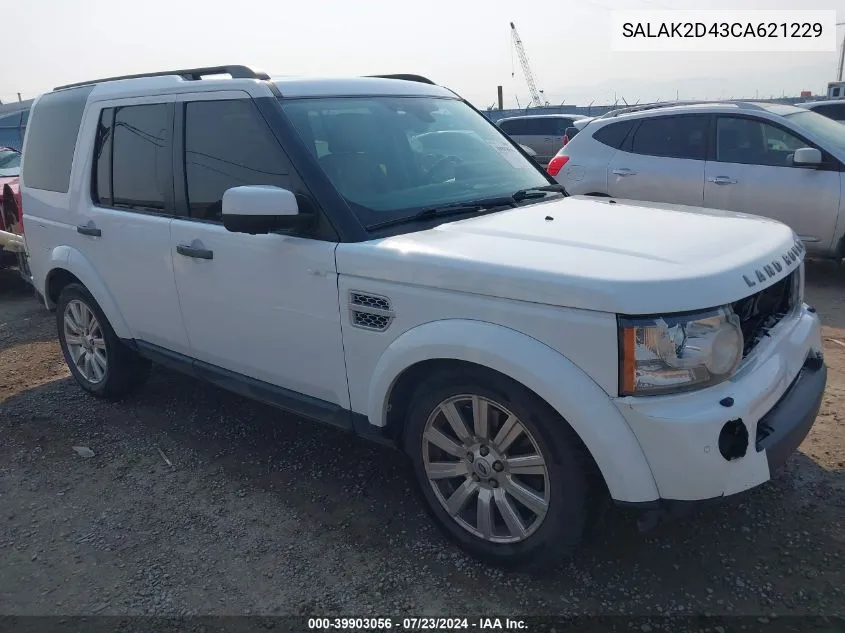 2012 Land Rover Lr4 VIN: SALAK2D43CA621229 Lot: 39903056