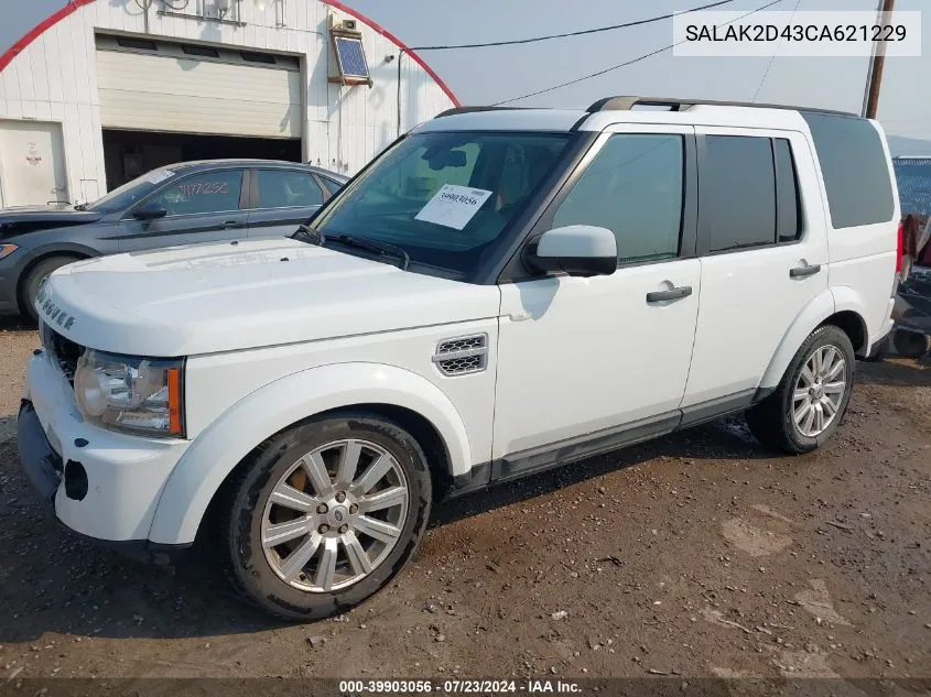 2012 Land Rover Lr4 VIN: SALAK2D43CA621229 Lot: 39903056