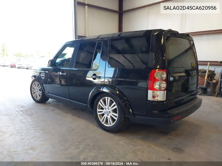 2012 Land Rover Lr4 VIN: SALAG2D45CA620956 Lot: 40366376